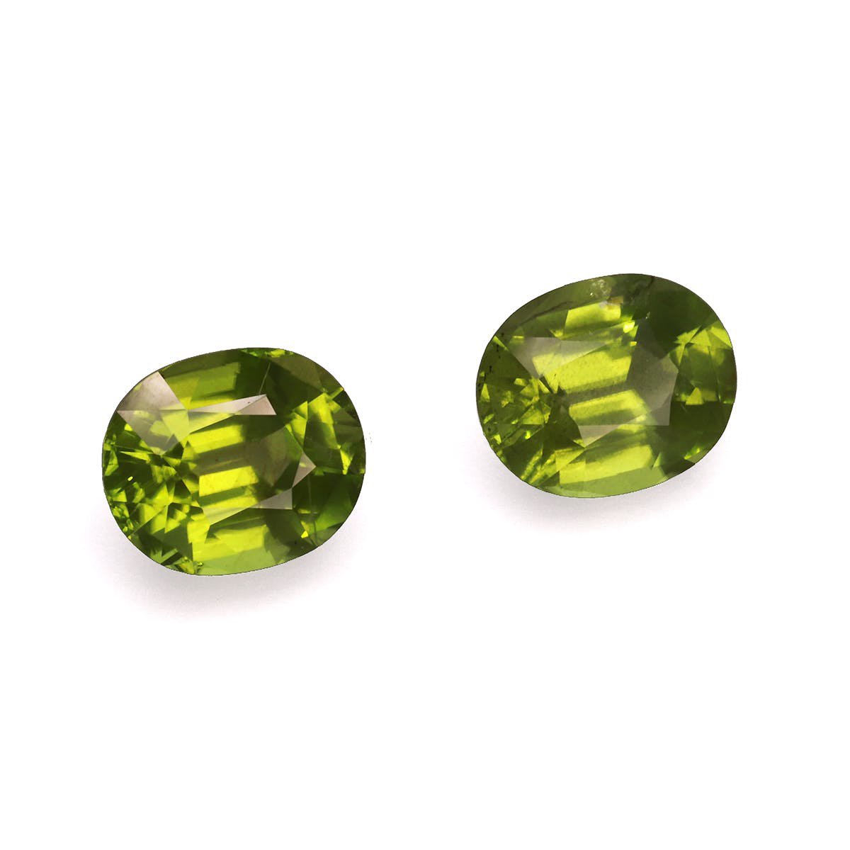 Picture of Lime Green Peridot 10.74ct - 12x10mm Pair (PD0069)