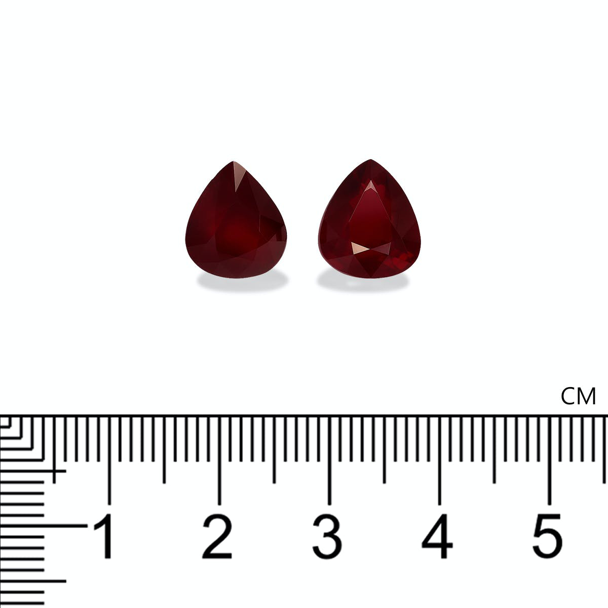 Picture of Pigeons Blood Unheated Mozambique Ruby 10.06ct - 11x9mm Pair (NA53-17)
