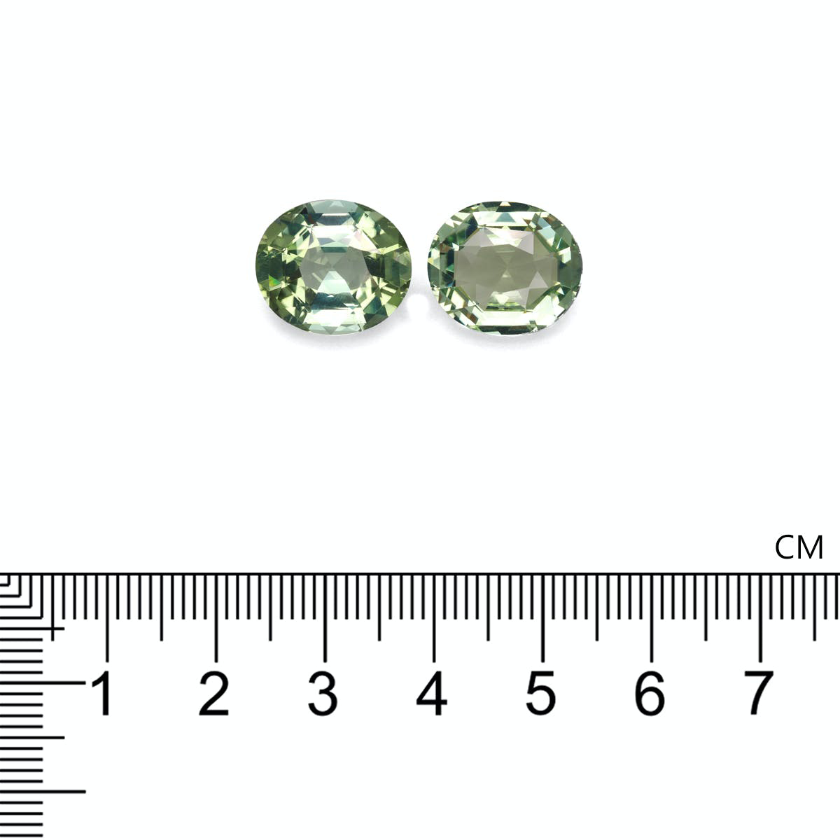 Picture of Green Tourmaline 16.97ct - 14x12mm Pair (TG0547)