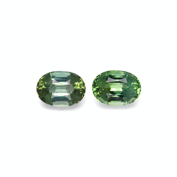 Cotton Green Tourmaline 33.63ct - Pair (TG0521)