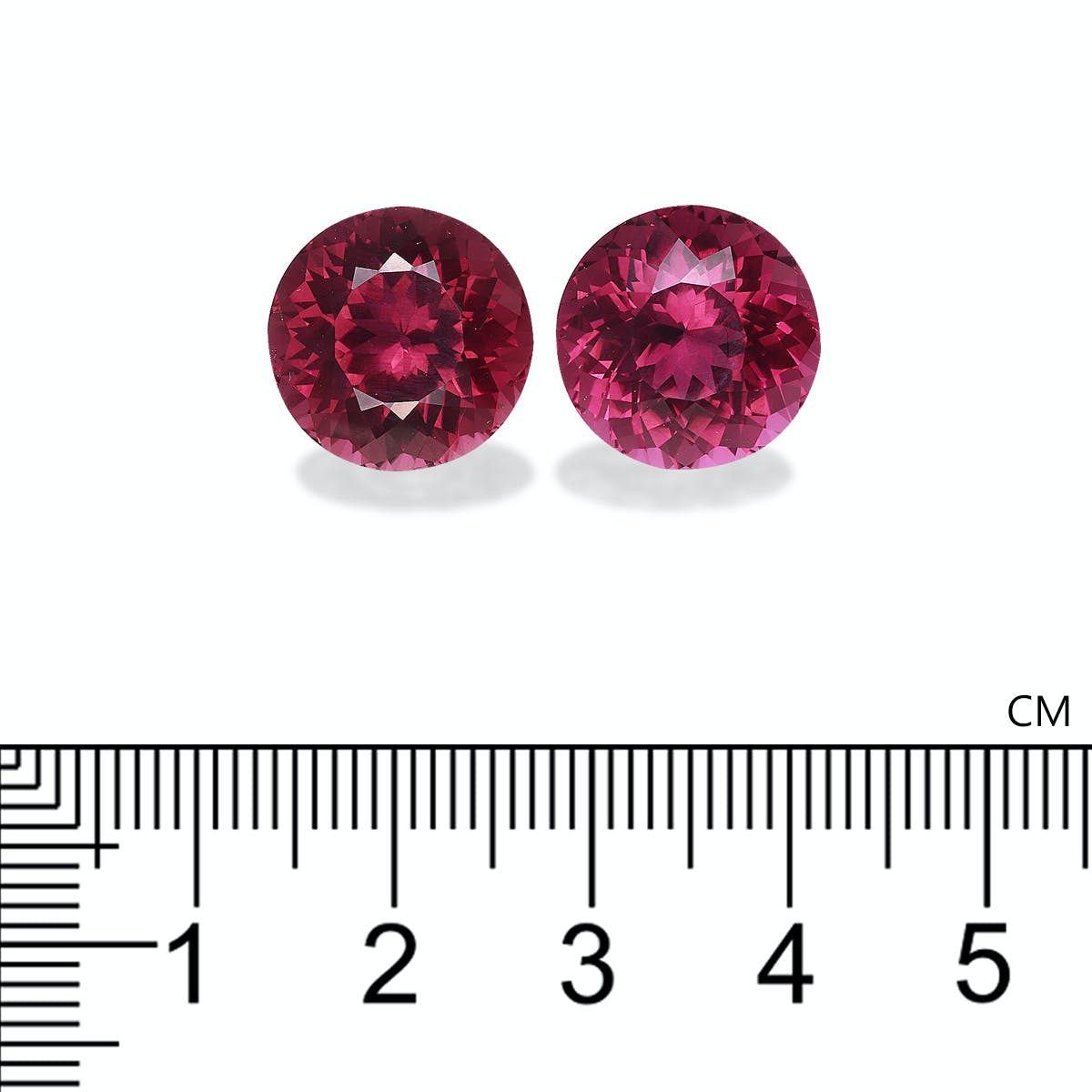 Picture of Pink Tourmaline 21.49ct - 13mm Pair (PT0544)