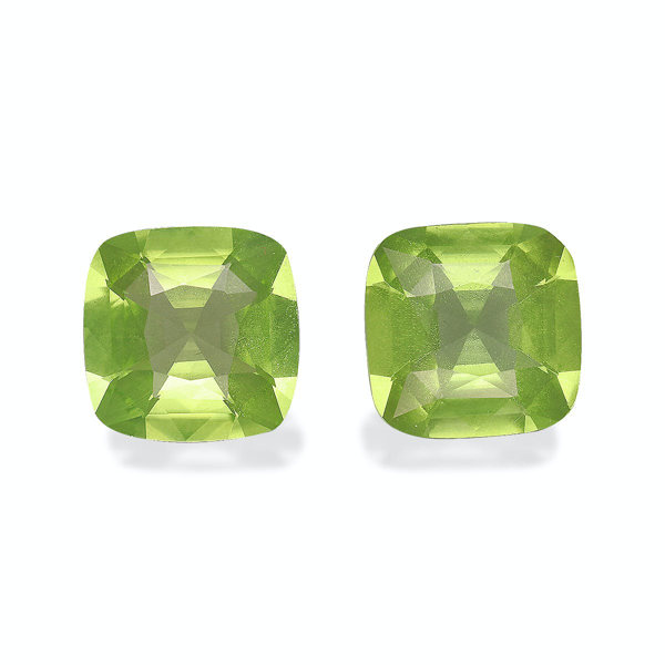 Lime Green Peridot 4.22ct - 8mm Pair (PD0120)