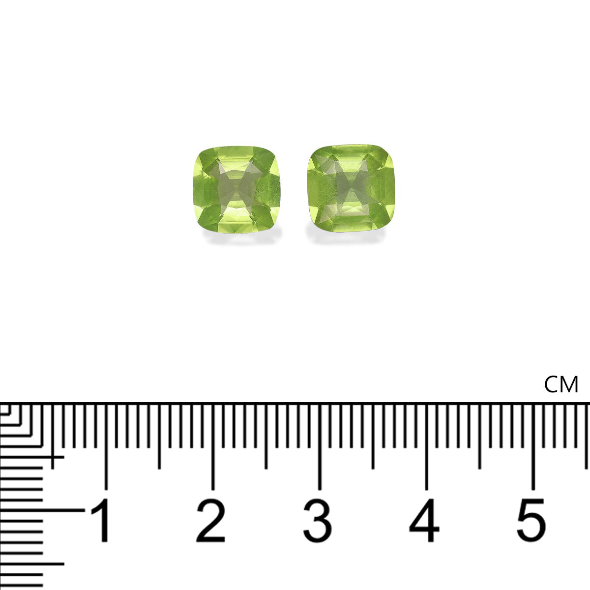 Picture of Lime Green Peridot 4.22ct - 8mm Pair (PD0120)