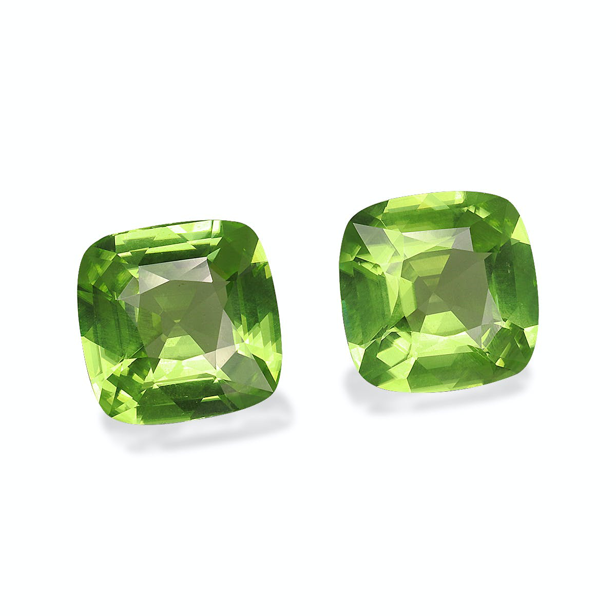 Picture of Lime Green Peridot 6.04ct - 9mm Pair (PD0128)