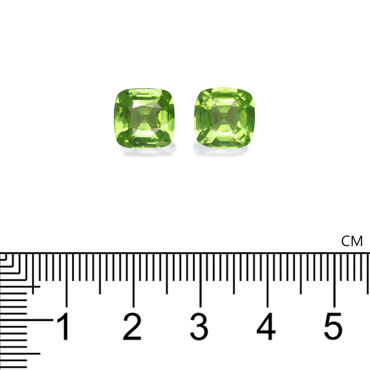 Picture of Lime Green Peridot 6.04ct - 9mm Pair (PD0128)