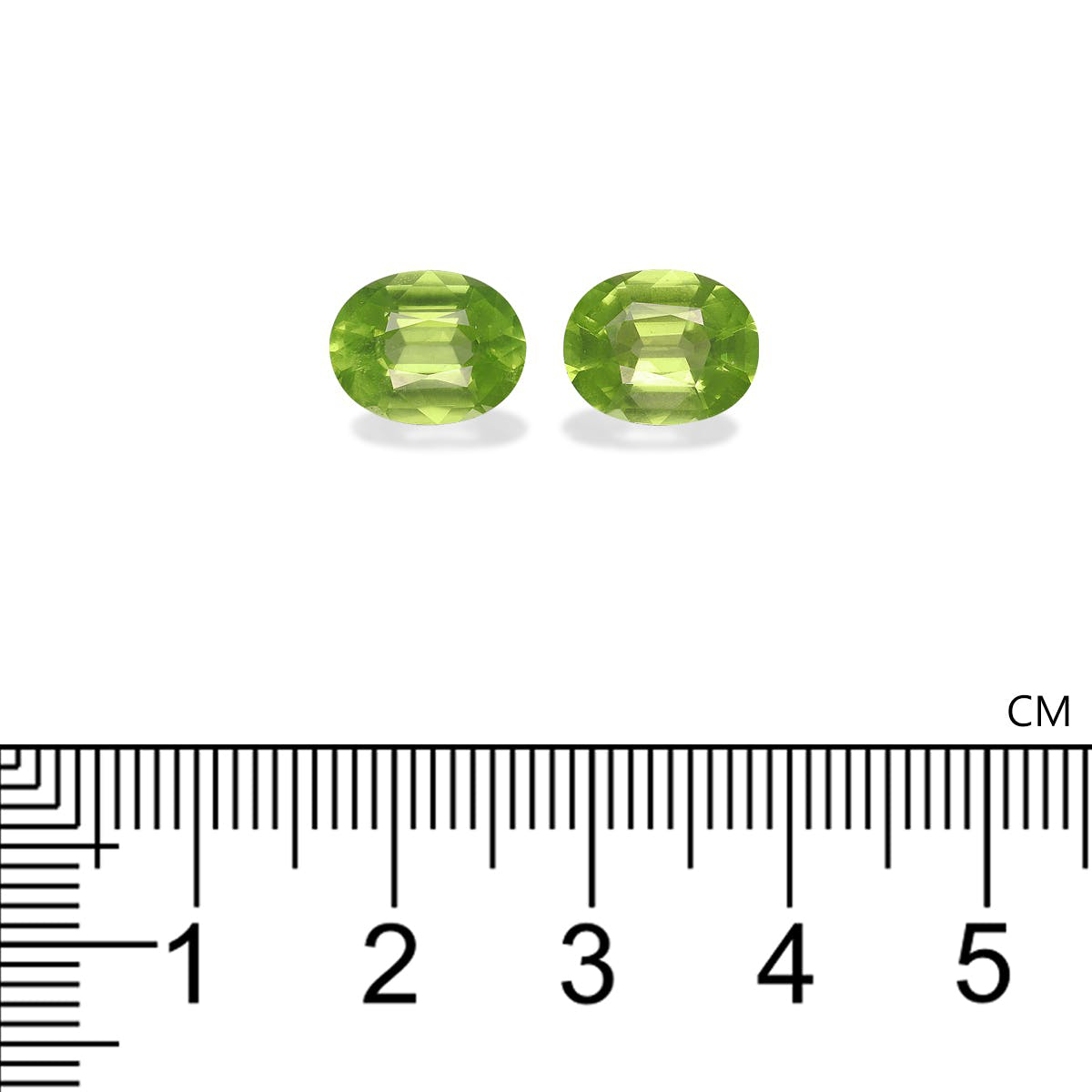 Picture of Lime Green Peridot 5.20ct - 10x8mm Pair (PD0149)