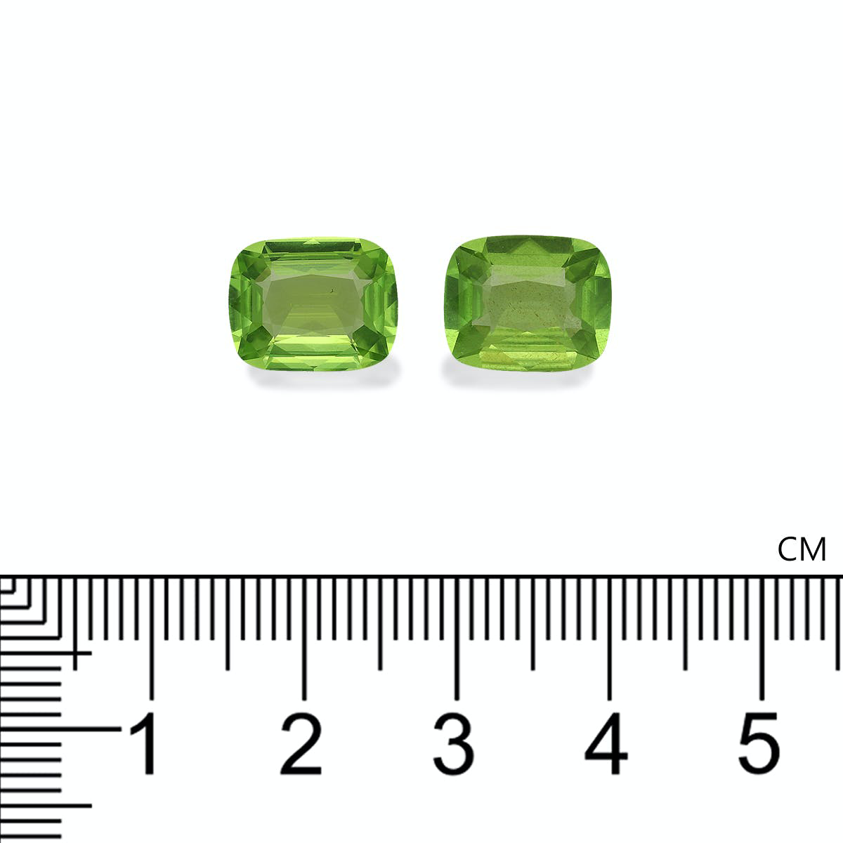 Picture of Pistachio Green Peridot 6.82ct - 11x9mm Pair (PD0152)