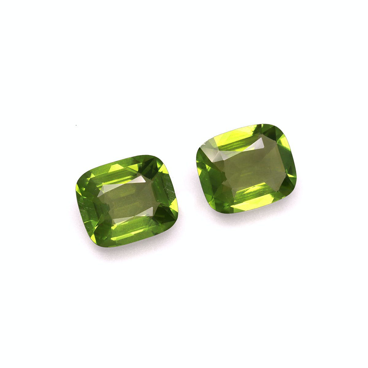 Picture of Pistachio Green Peridot 9.75ct - 12x10mm Pair (PD0168)