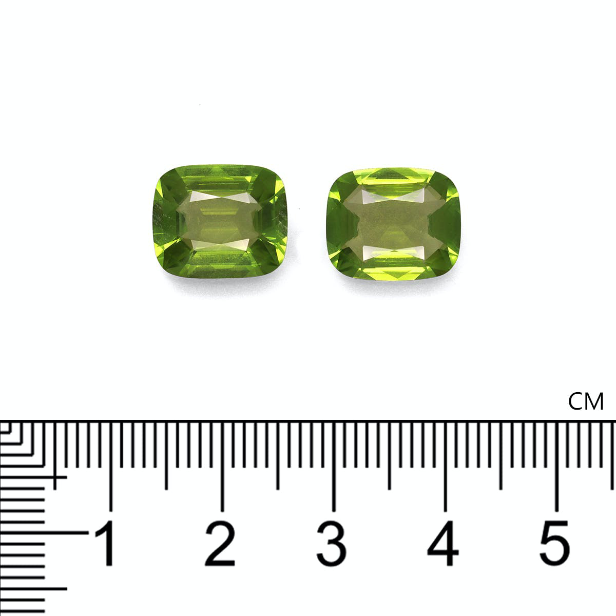 Picture of Pistachio Green Peridot 9.75ct - 12x10mm Pair (PD0168)