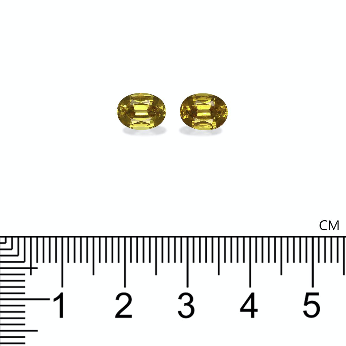 Picture of Golden Yellow Grossular Garnet 3.46ct - 8x6mm Pair (GG0038)