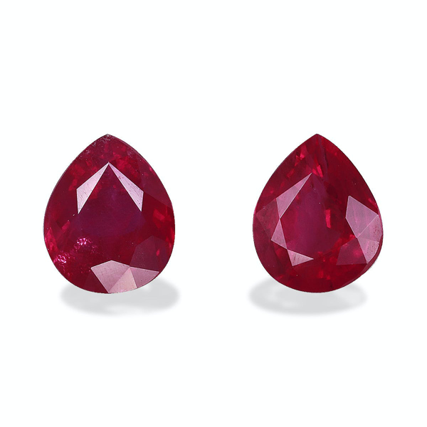 Picture of Rose Red Burma Ruby 1.23ct - Pair (WC8941-10)