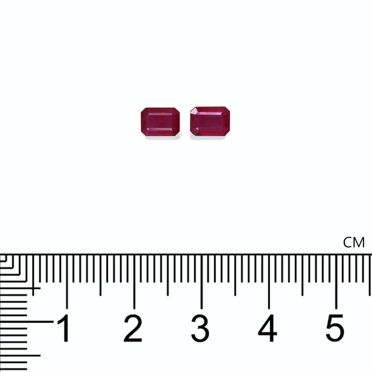 Picture of Rose Red Burma Ruby 2.68ct - Pair (WC8941-28)