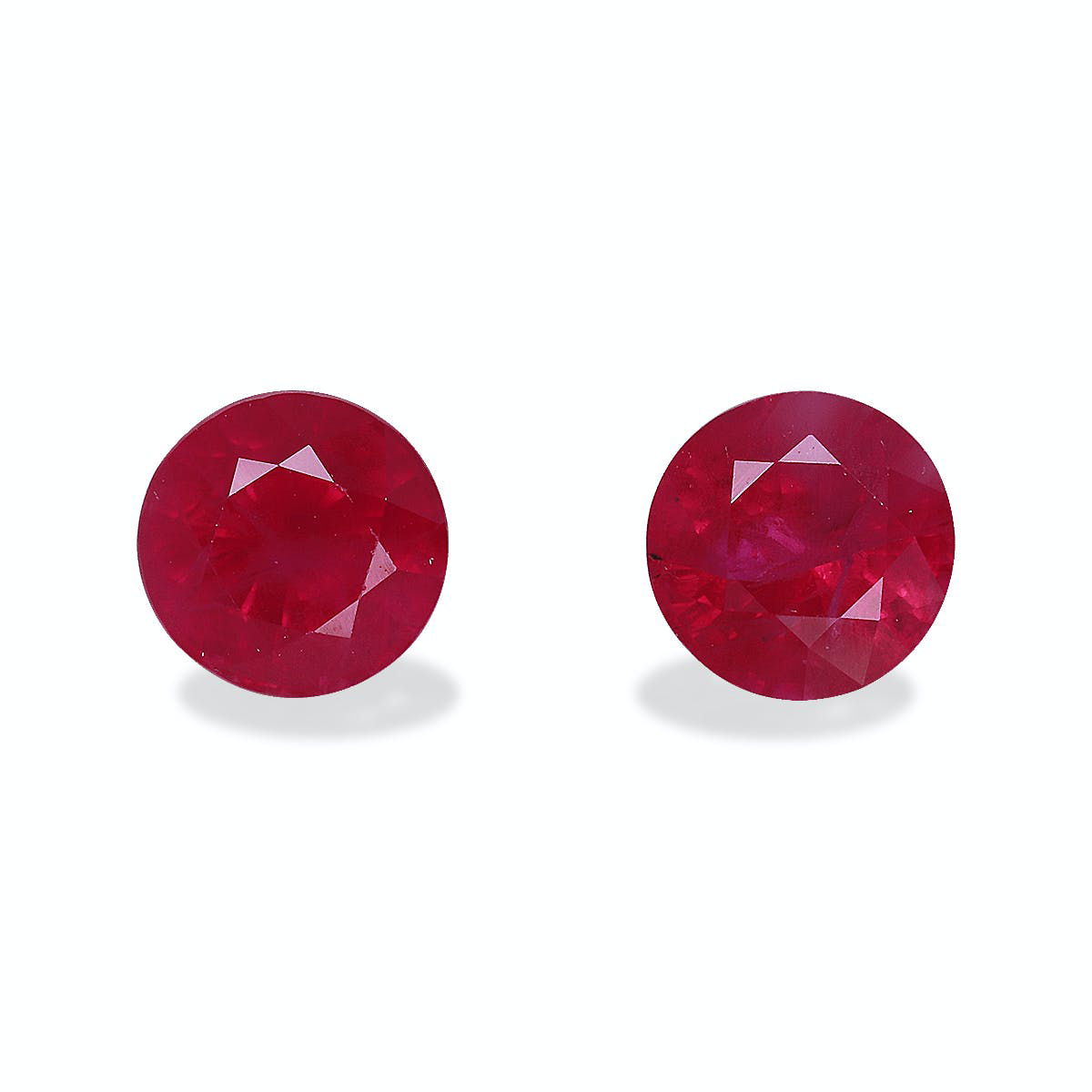 Picture of Rose Red Burma Ruby 1.95ct - 5mm Pair (WC8941-16)