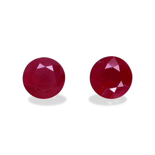 Picture of Red Burma Ruby 1.90ct - 5mm Pair (WC1041-04)