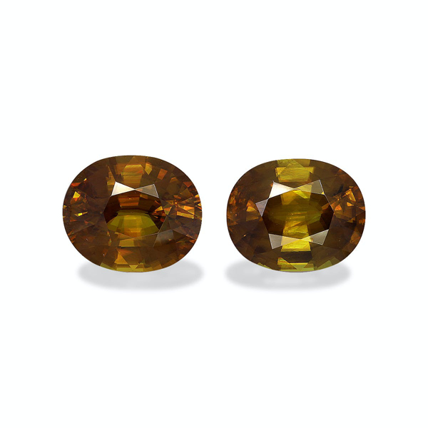 Honey Yellow Sphene 14.91ct - 13x11mm Pair (SH0990)