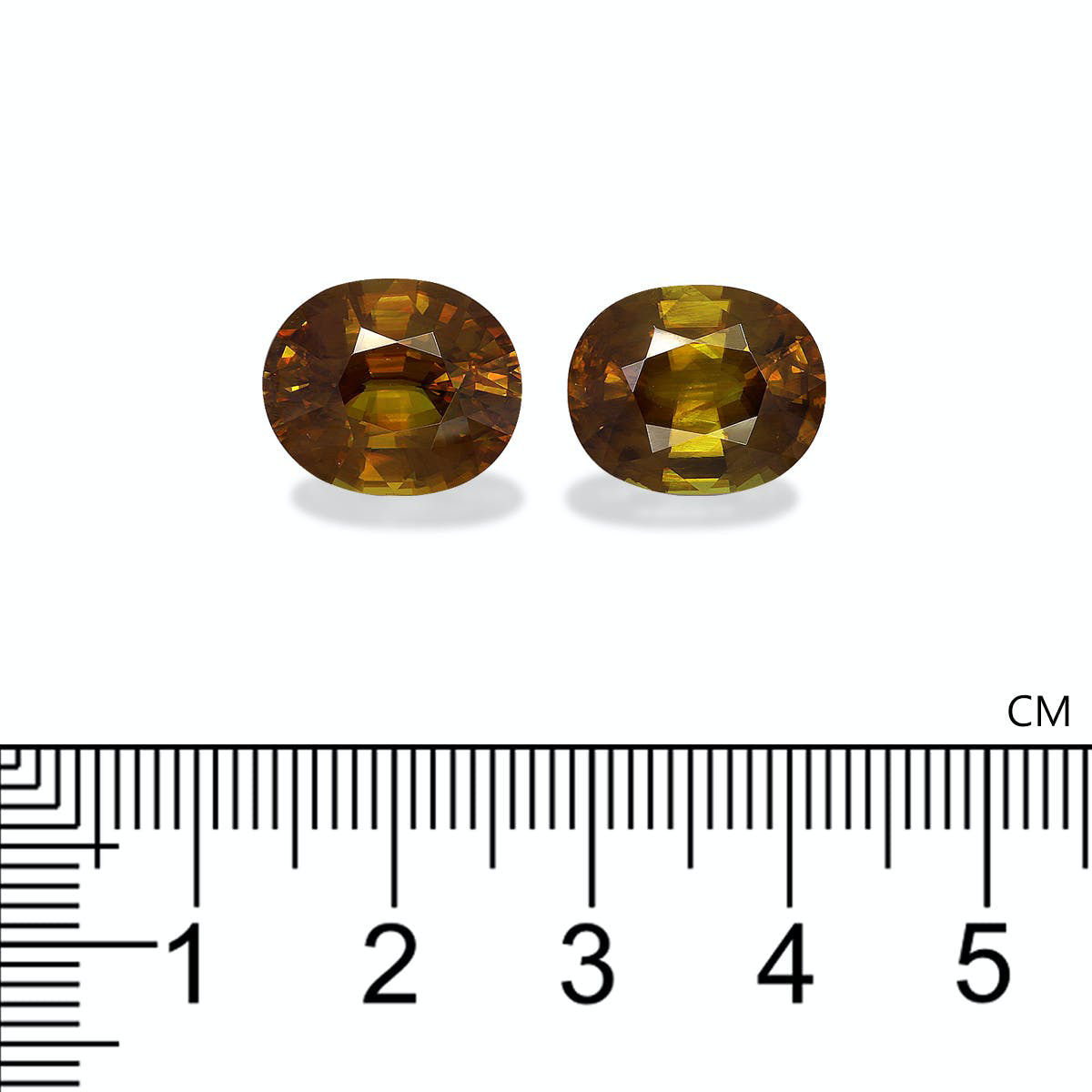 Picture of Honey Yellow Sphene 14.91ct - 13x11mm Pair (SH0990)