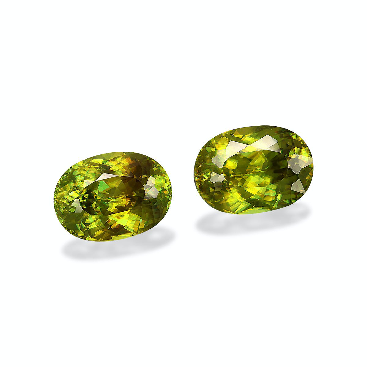 Lime Green Sphene 10.00ct - Pair (SH1081)