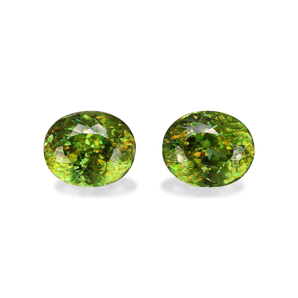 Picture of Lime Green Sphene 11.39ct - 11x9mm Pair (SH1091)