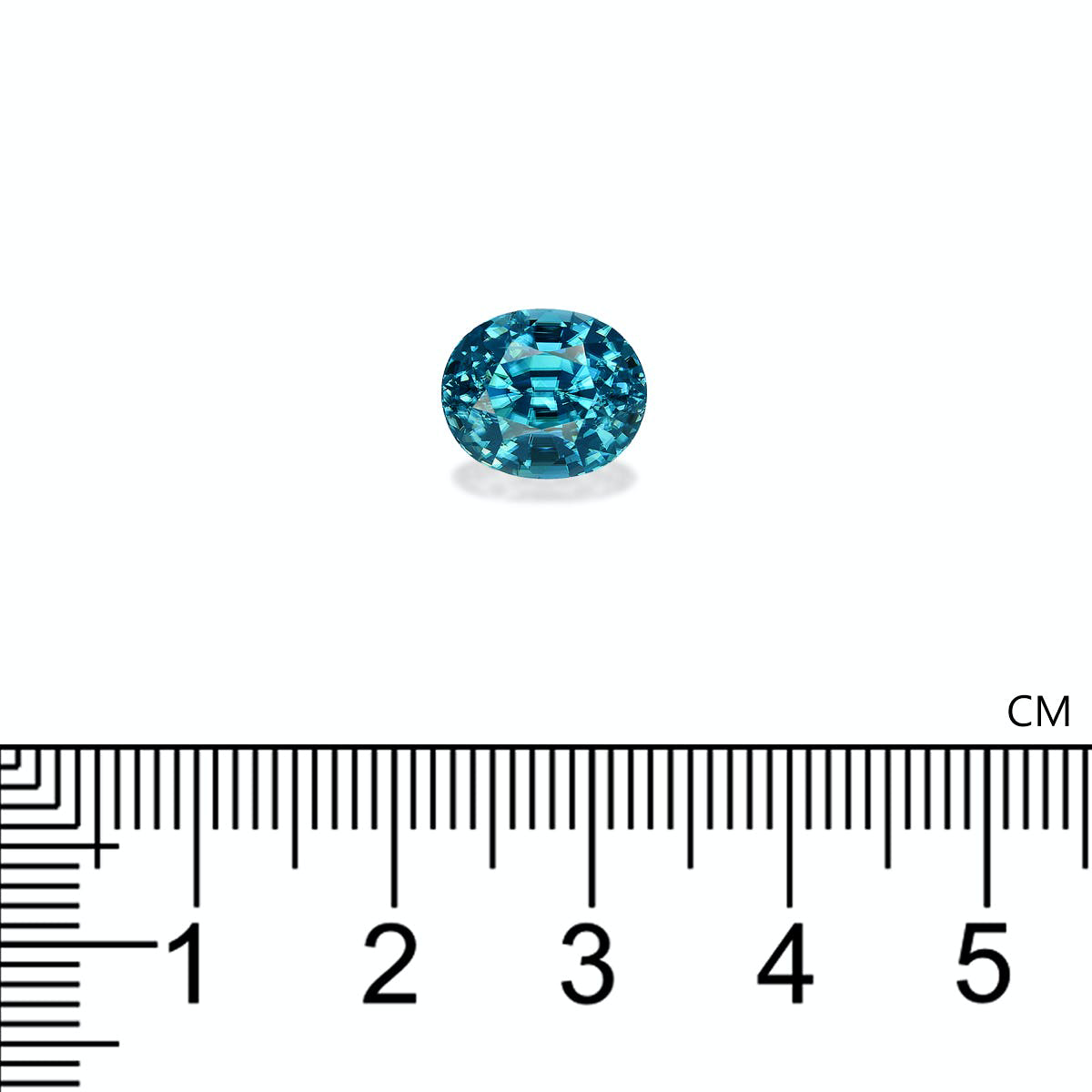 Blue Zircon 6.29ct - 10x8mm (ZI0813)