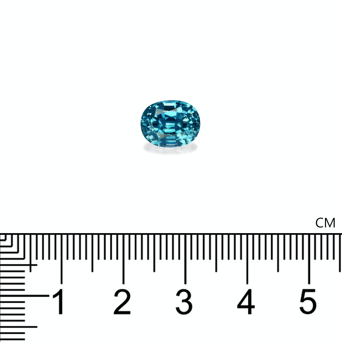 Blue Zircon 5.51ct - 9x7mm (ZI0821)