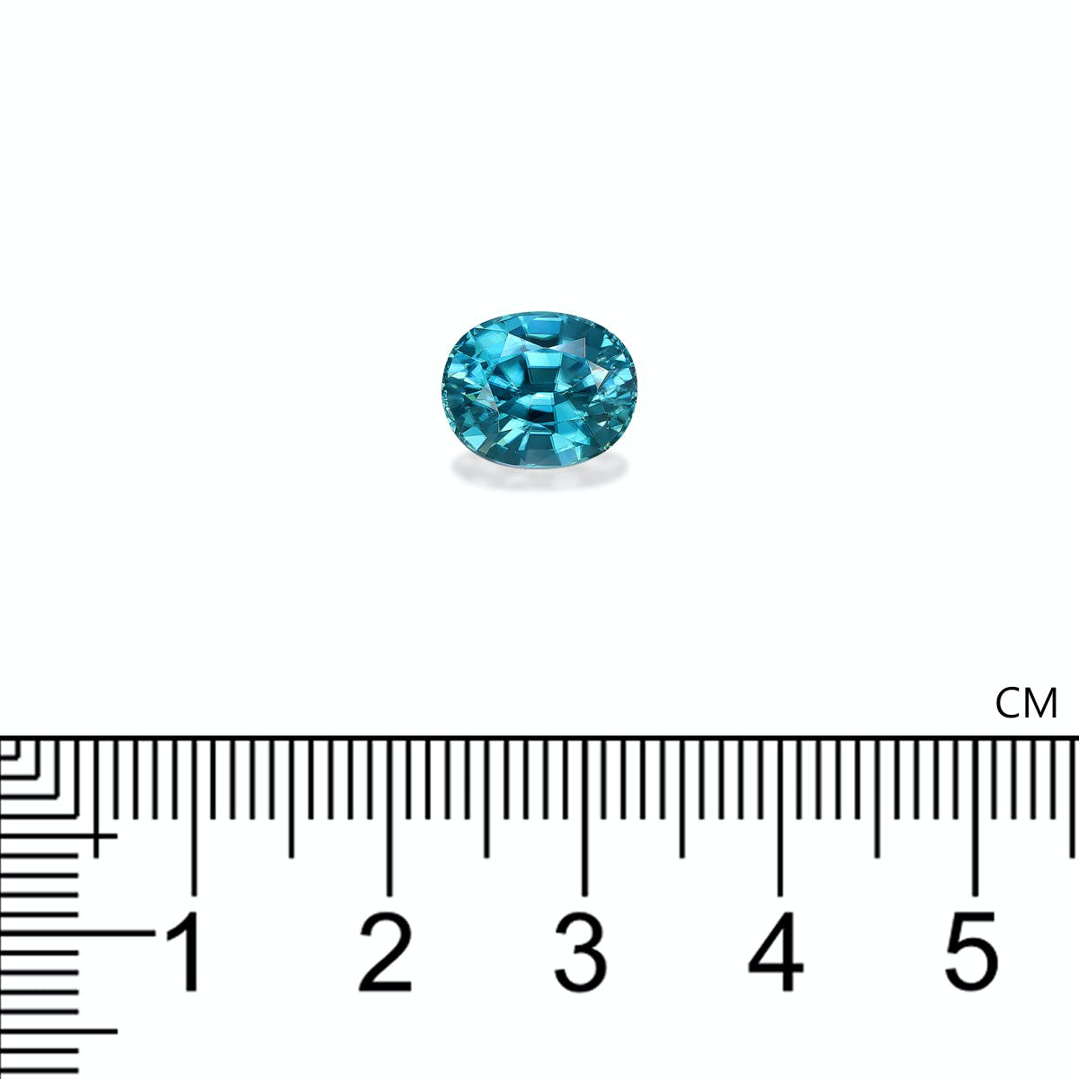 Blue Zircon 5.28ct - 10x8mm (ZI0875)