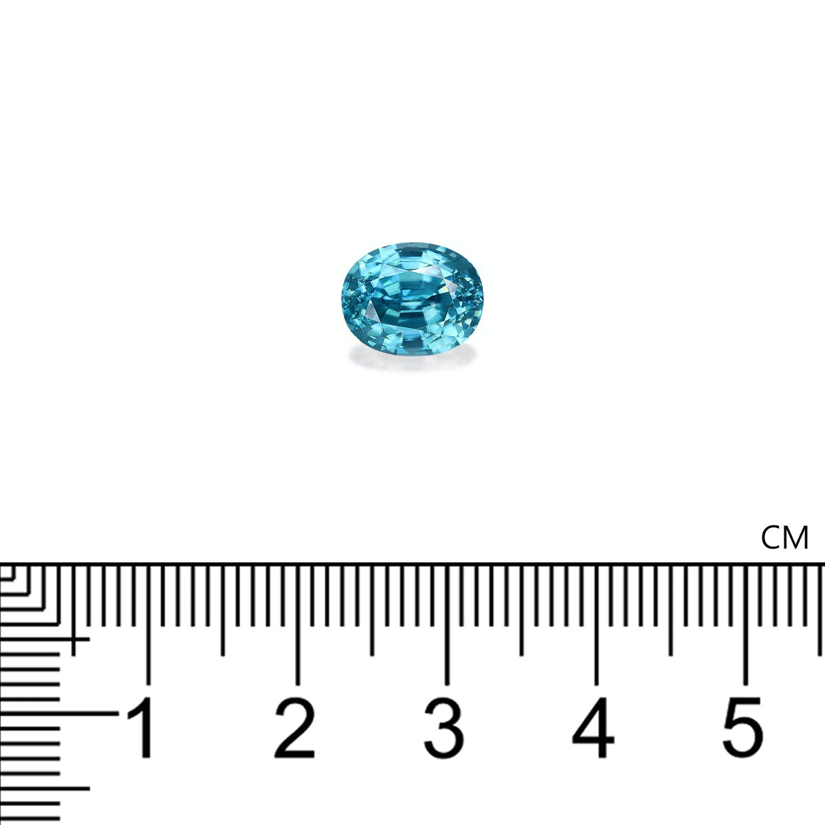 Blue Zircon 4.95ct - 9x7mm (ZI0877)