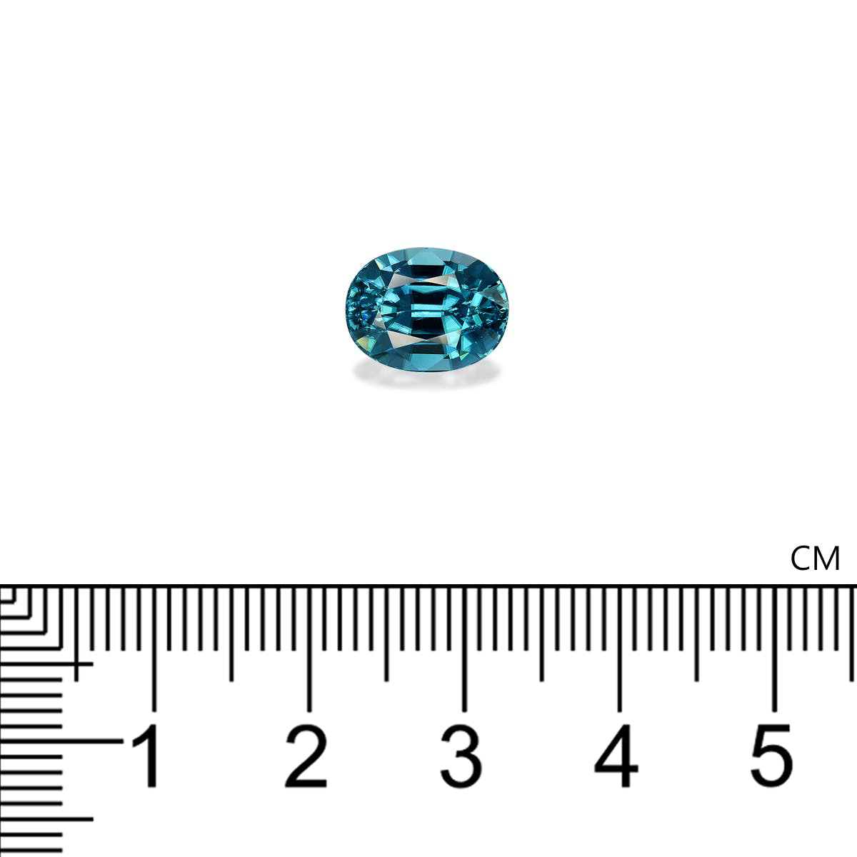 Blue Zircon 6.19ct - 10x8mm (ZI0991)