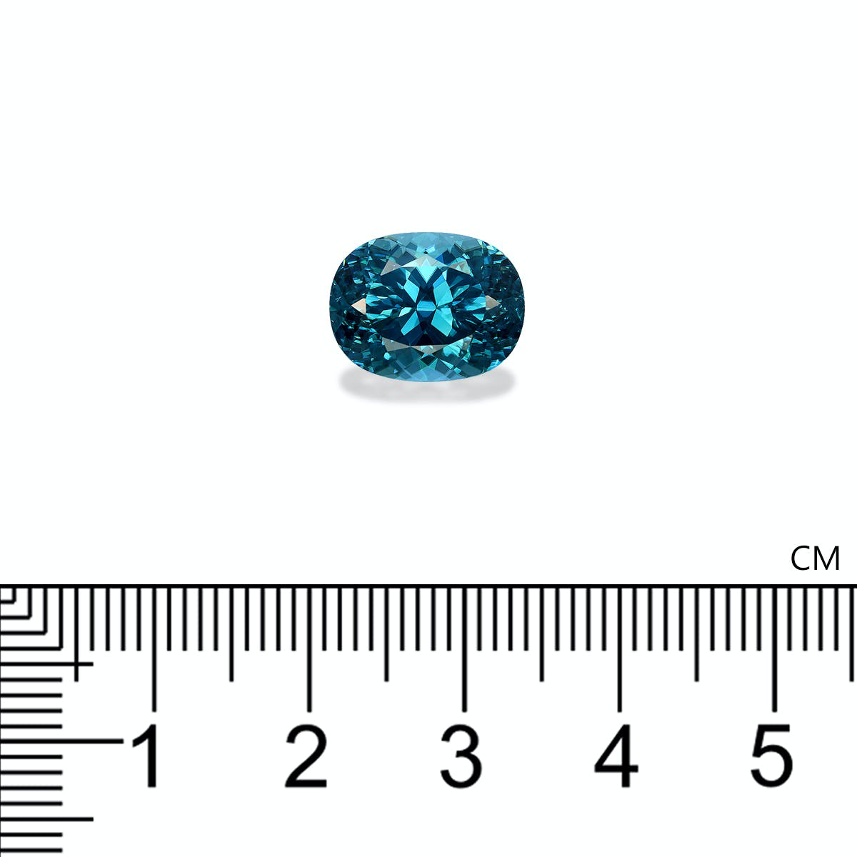 Blue Zircon 12.74ct - 12x10mm (ZI1063)