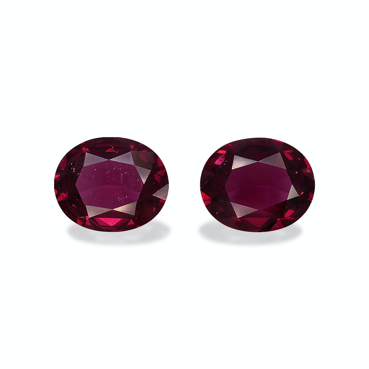 Magenta Purple Umbalite Garnet 9.21ct - 12x10mm Pair (RD0420)