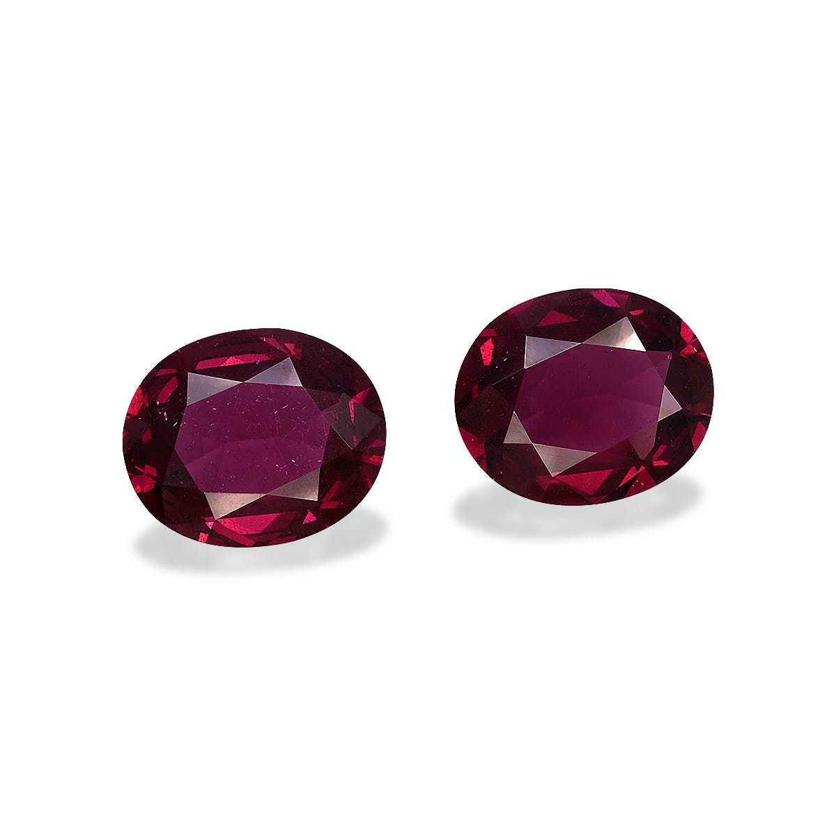 Magenta Purple Umbalite Garnet 9.21ct - 12x10mm Pair (RD0420)