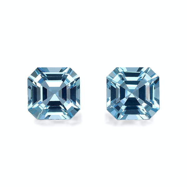 Ice Blue Aquamarine 3.14ct - 7mm Pair (AQ4583)