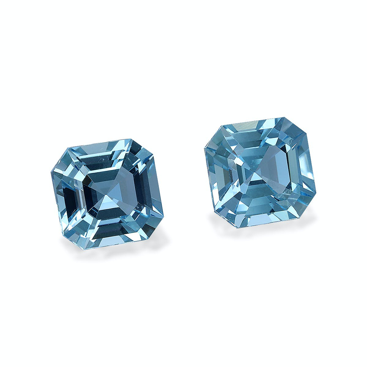 Ice Blue Aquamarine 3.14ct - 7mm Pair (AQ4583)