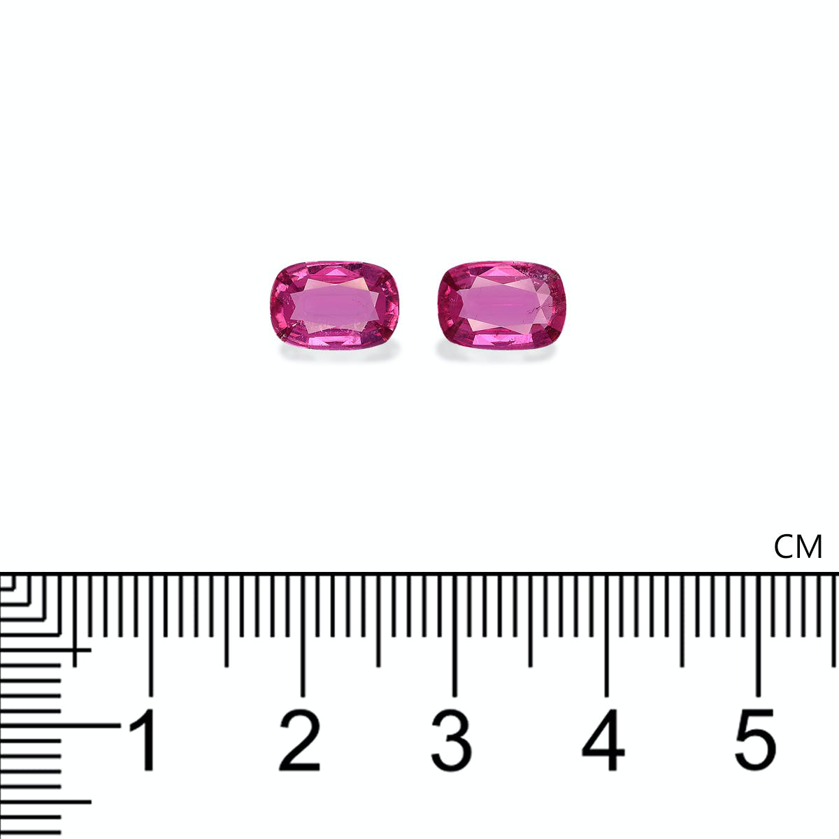 Fuscia Pink Rubellite Tourmaline 2.11ct - 8x6mm Pair (RL1287)