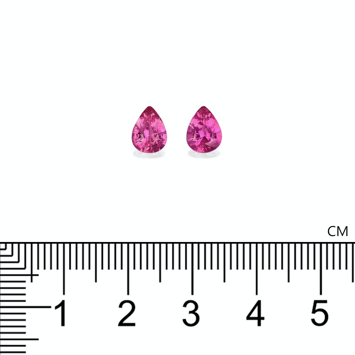Fuscia Pink Rubellite Tourmaline 1.55ct - 7x5mm Pair (RL1295)