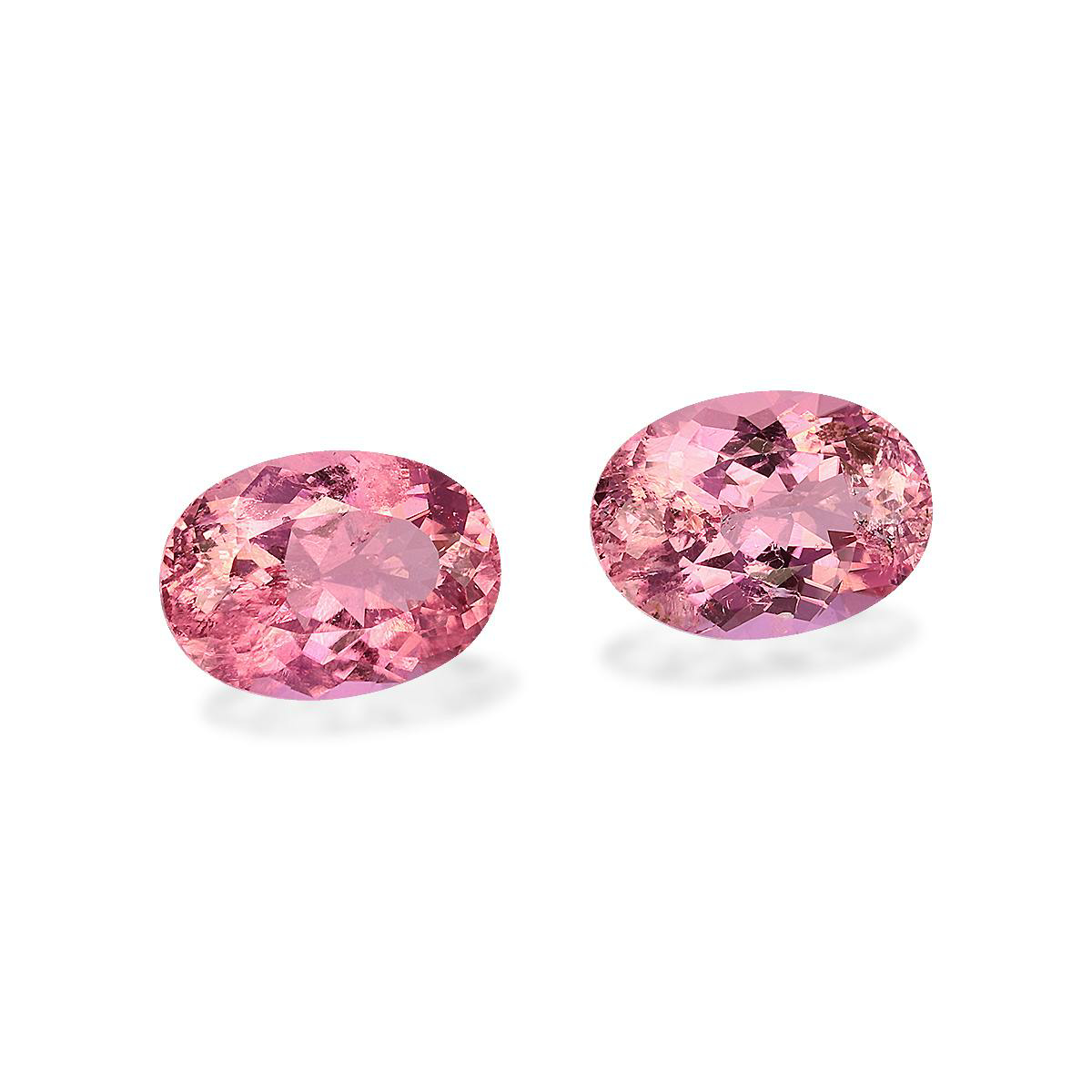 Flower Pink Tourmaline 6.76ct - Pair (PT1361)